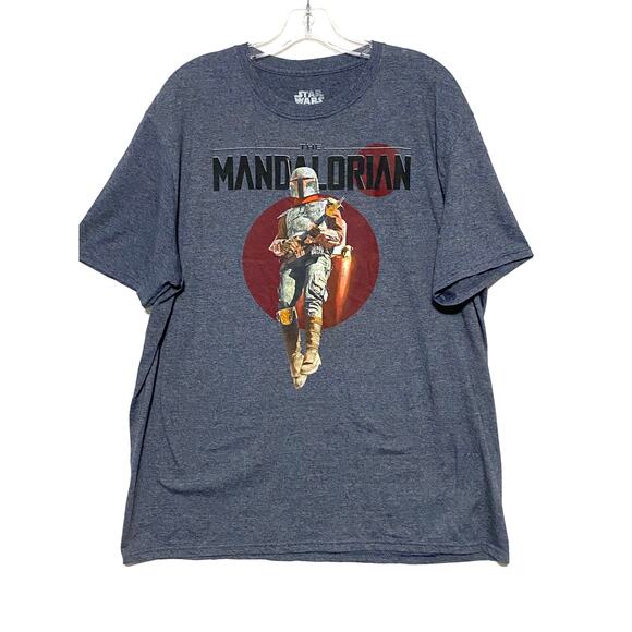 Star Wars Other - The Mandalorian Star Wars Mad Engine Graphic Tee Shirt Mens XL Casual Stretch